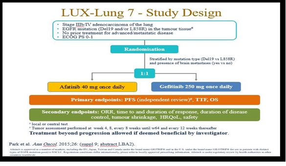 Figure 4. LUX-Lung 7 study